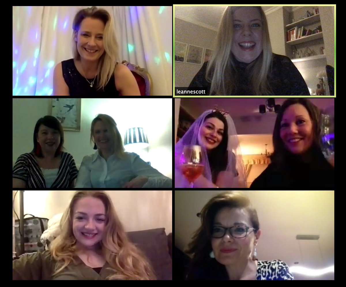leannescott_'s tweet photo. Who says you can't have a hen party in lockdown?
Bride-to-be β
Hens β
Glammed up β
Wine β
β
Veil β
Mr & Mrs film of groom-to-be β
Hen games β
Hangover from hell β
Happy hen party Chloe! π°π»
@zoom_us #stayathome #DuringMy14DayQuarantine #henparty #virtualhenparty https://t.co/wffeaWvWWF