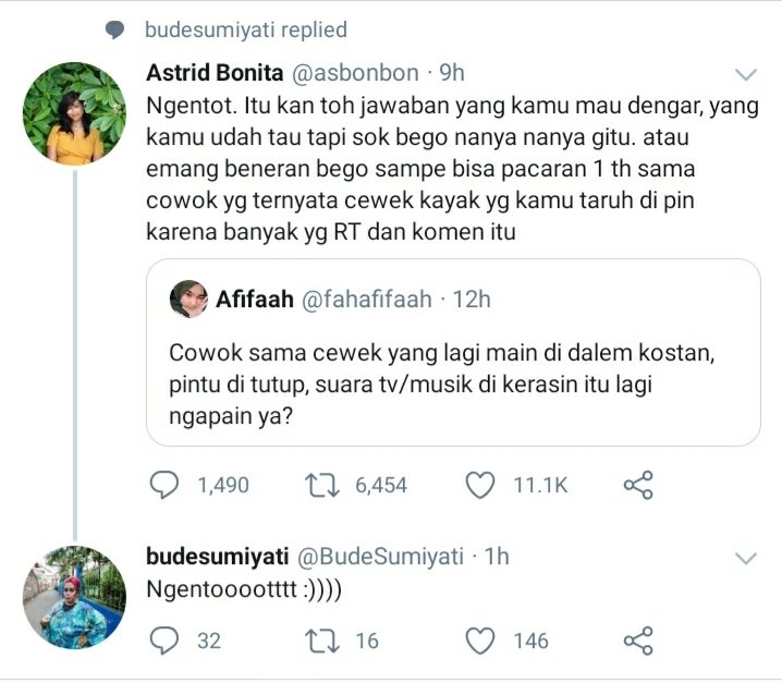 saya senang dengan pertikaian ini..