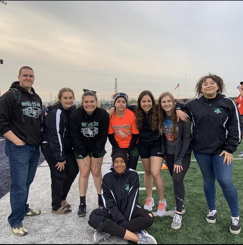 OLCHSThrowers's tweet photo. I’ve accepted the coaching challenge from @LadySpartansTF to post photos that have special meaning to me. I nominate @ReavisThrowers @LadyBravesTF to do the same. I love being a coach helping athletes reach their goals. Keep working hard Ladies! #olchspride #allin https://t.co/DOKXhwCTdK