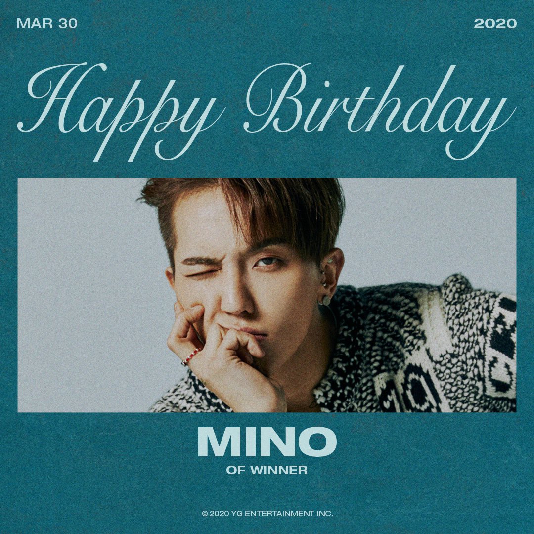 [MINO] HAPPY BIRTHDAY🐻

#WINNER #위너 #MINO #송민호 #HAPPYBIRTHDAY #생일축하해요 #20200330 #YG