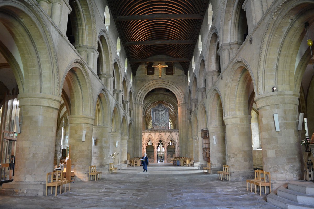 Chonky cathedrals are generally older and their official name is "Romanesque" or "Norman". They're also rarely pure Chonk, with later additions. We hadn't really worked out what kept huge buildings up at that point so thick walls, big pillars, and small windows were the style.