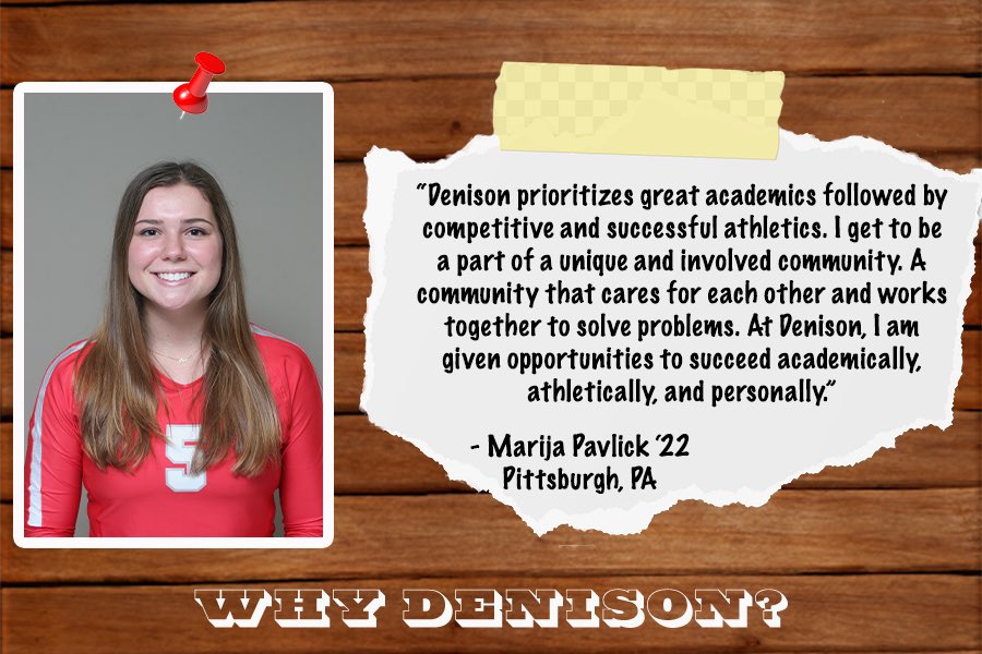 DenisonVB's tweet photo. #WhyDenison #GoBigRed https://t.co/iTTnU6fapb