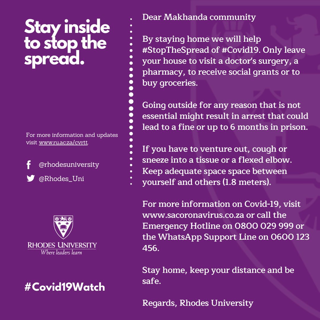 Rhodes University (@rhodes_uni) on Twitter photo 