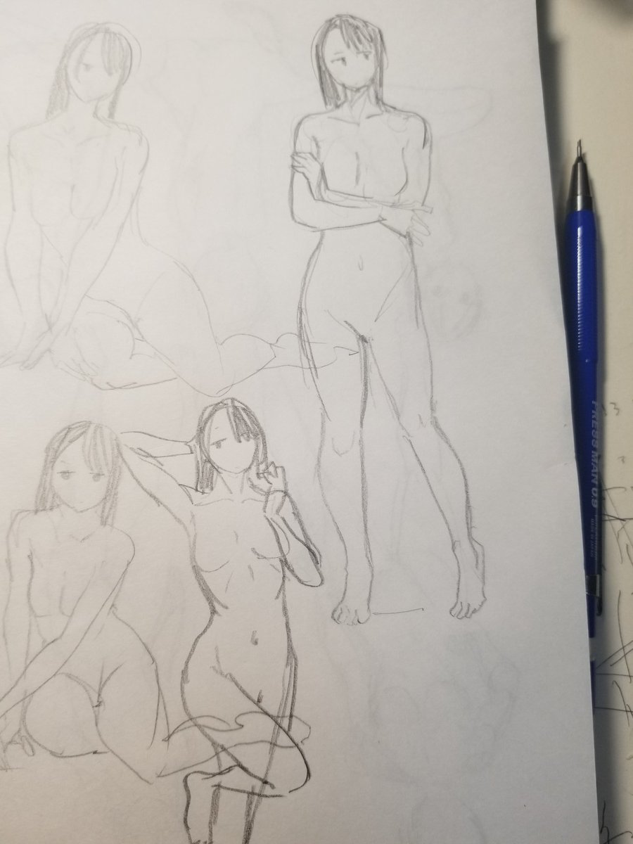 3日目。クロッキーから #100日後に絵がうまくなる僕 