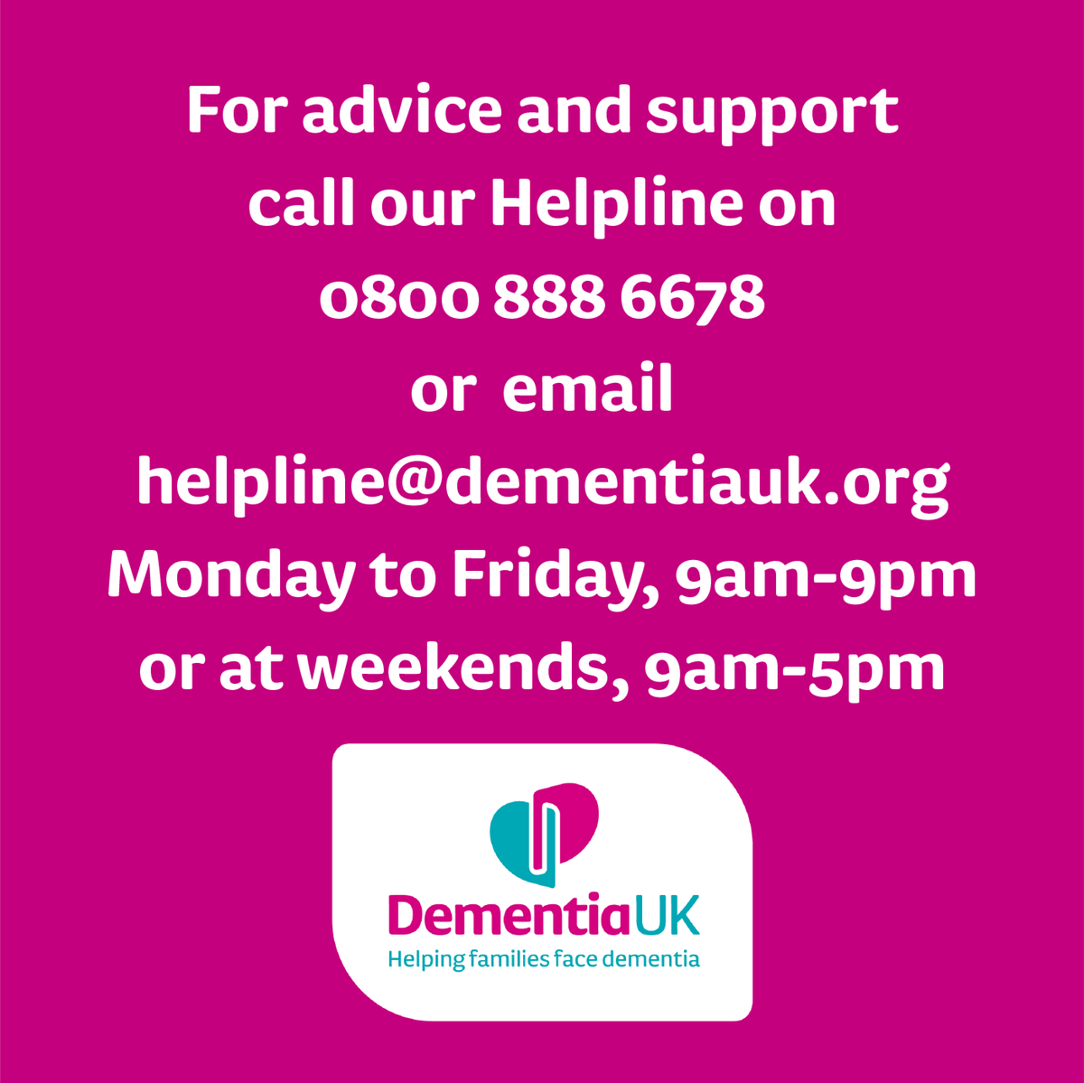 A question our Admiral Nurses get asked a lot at the moment is "How do I explain the current situation to a person with dementia?". Heres their tips; for further info please call the Helpline on 0800 888 6678 or email helpline@dementiauk.org. #COVID19