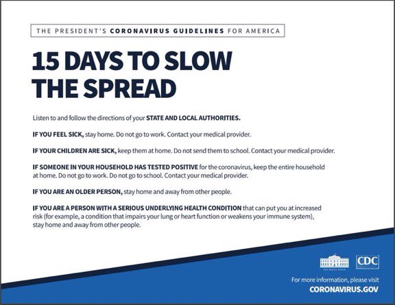 IWV's tweet image. 🚨You know the drill 

It&apos;s day 14 of 15* to #SlowTheSpread

✅#StayHome
✅#SocialDistance-only go out for necessities
✅#WashYourHands

➡️If you do your part
➡️You can help save live
➡️And ease the burden on hospitals 🏥

🛑#StopTheSpread

*Admin will reassess 

#InThisTogether