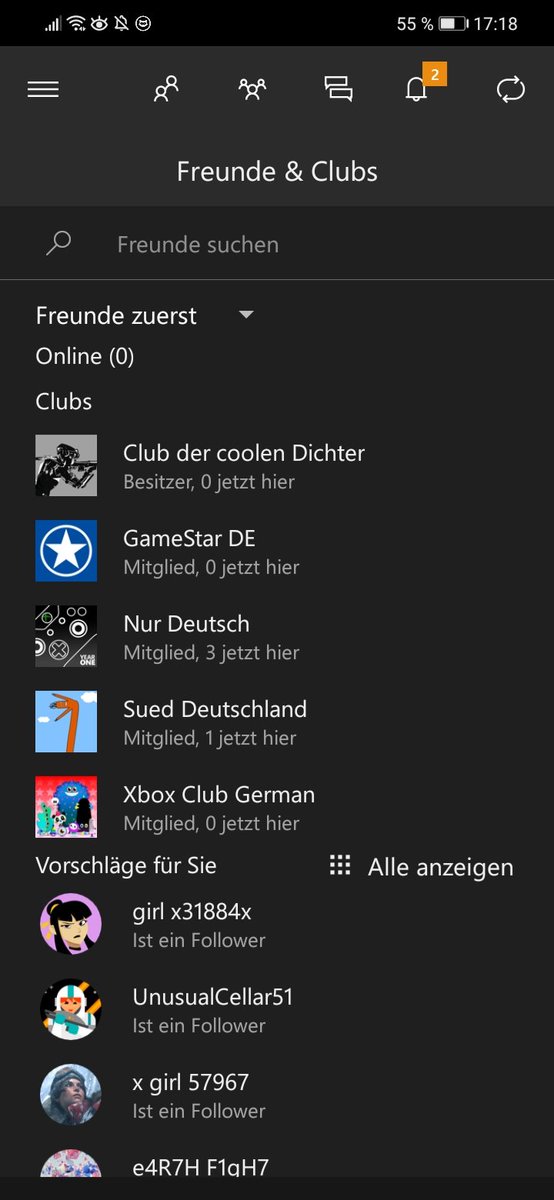samoht2900's tweet photo. Hallo @XboxDACH wenn ich die Smartphone App starte und auf Freunde gehe werden mir für über 5 Minuten die Freunde nicht angezeigt die gerade online sind. Woran könnte das liegen? https://t.co/CPl3Nbhs51