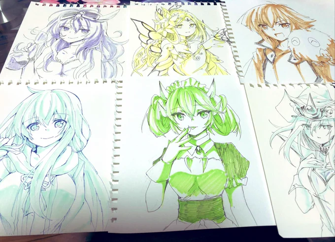 エアスケブ!沢山描かせて頂きました!ありがとうございました!!
本日通販してくださった方にランダムで封入させて頂きたいと思います😊
#エアOCGオンリー 