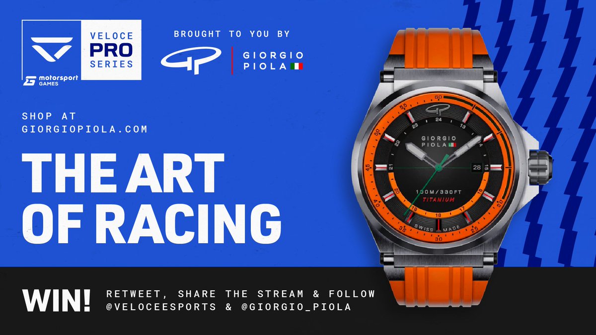 narenharwani7's tweet image. ⌚ WIN A WATCH ⌚ by @Giorgio_Piola 

All you need to do is:
-Retweet this tweet.
-FOLLOW @VeloceEsports &amp;amp; @Giorgio_Piola.
-Click the link and SHARE our race live stream: bit.ly/2WRvcq9
 
#VelocePro
TODAY 6 pm BST 

youtu.be/dcPbmxESmQY