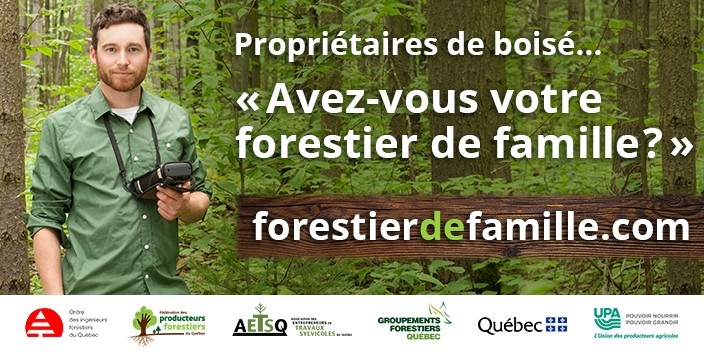 Six partenaires du domaine forestier sont à nouveau réunis pour lancer la phase 2 de la campagne « Avez-vous votre forestier de famille? ». Panneaux d’affichage, concours et capsules YouTube sont au programme.
forestierdefamille.com
<a href="/MFFP_Quebec/">MFFP_Quebec</a> <a href="/OIFQc/">OIFQ</a> <a href="/upaqc/">UPA</a> #Boise