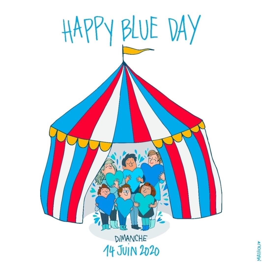aujourd'hui on devrait être à la Galerie Joseph pour #Happyblueday partie remise! Rdv le 14 juin : ateliers gratuits sur le thème du cirque, une kermesse, un coin pâtisseries avec Boulangerie bo... Un coin shop avec des doudous créés par Lou des bois et Julia Dupé 💙💙