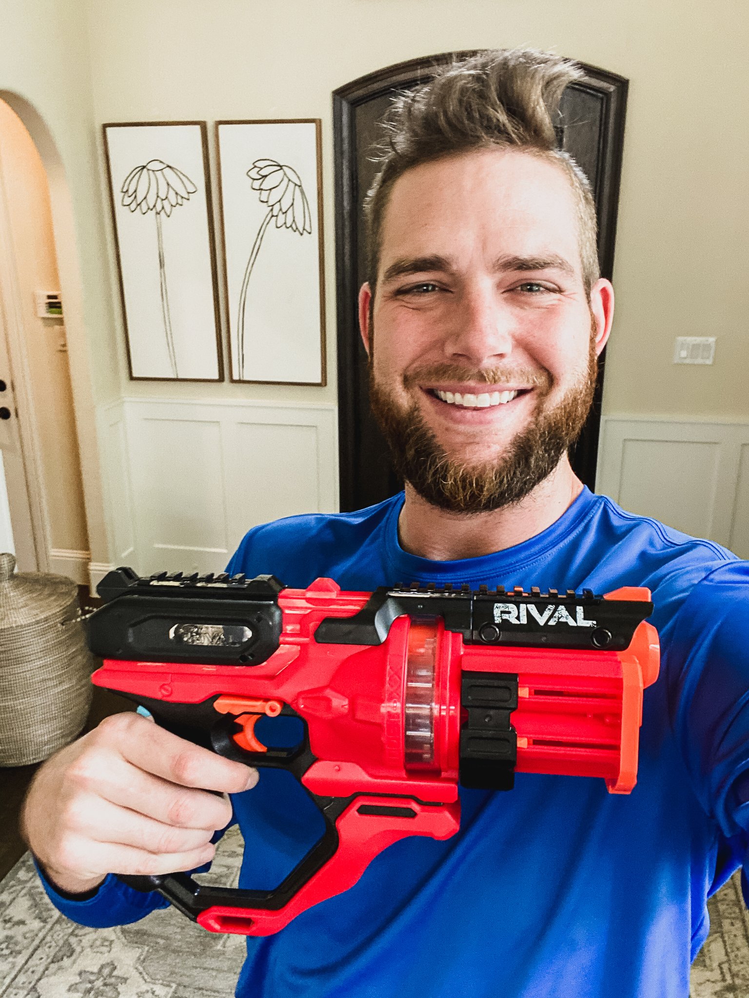 Dude Perfect on X: Quarantine hair don't care. The Nerf Rival