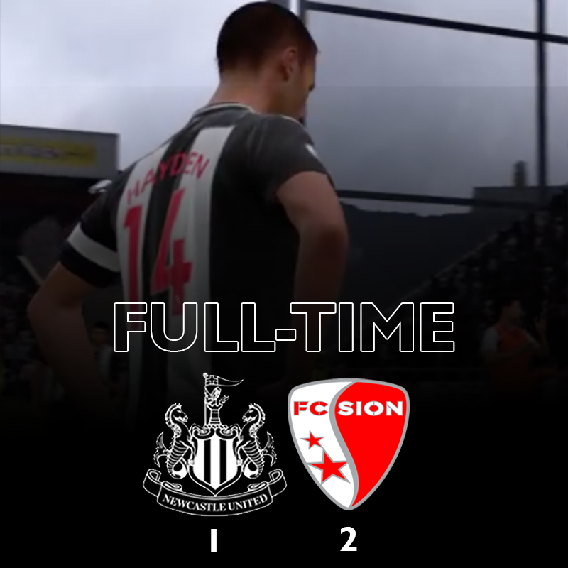 NUFC's tweet image. It's full-time as #NUFC are knocked out of #UltimateQuaranTeam.

Congratulations @FCSion and best of luck for the rest of the tournament.

Unlucky, @PlanetToast1 - you did us proud. ⚫️⚪️