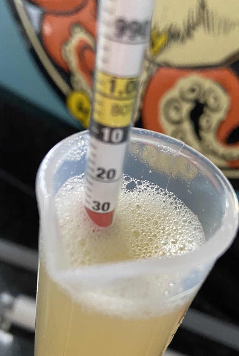 GridBrewing's tweet photo. Thanks for your Alpha Acids mate. Good OG for this Pale which will be dry hopped with Yellow Sub. https://t.co/fzOXr1crAU
