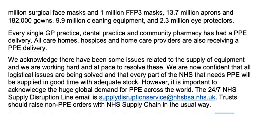 healthyopinion's tweet photo. @fclough1 @RobertJenrick @BBCHughPym @MattHancock @BorisJohnson Hasn’t @NHSEngland confirmed that every single dental practice has received PPE....? https://t.co/j29l6leLs7