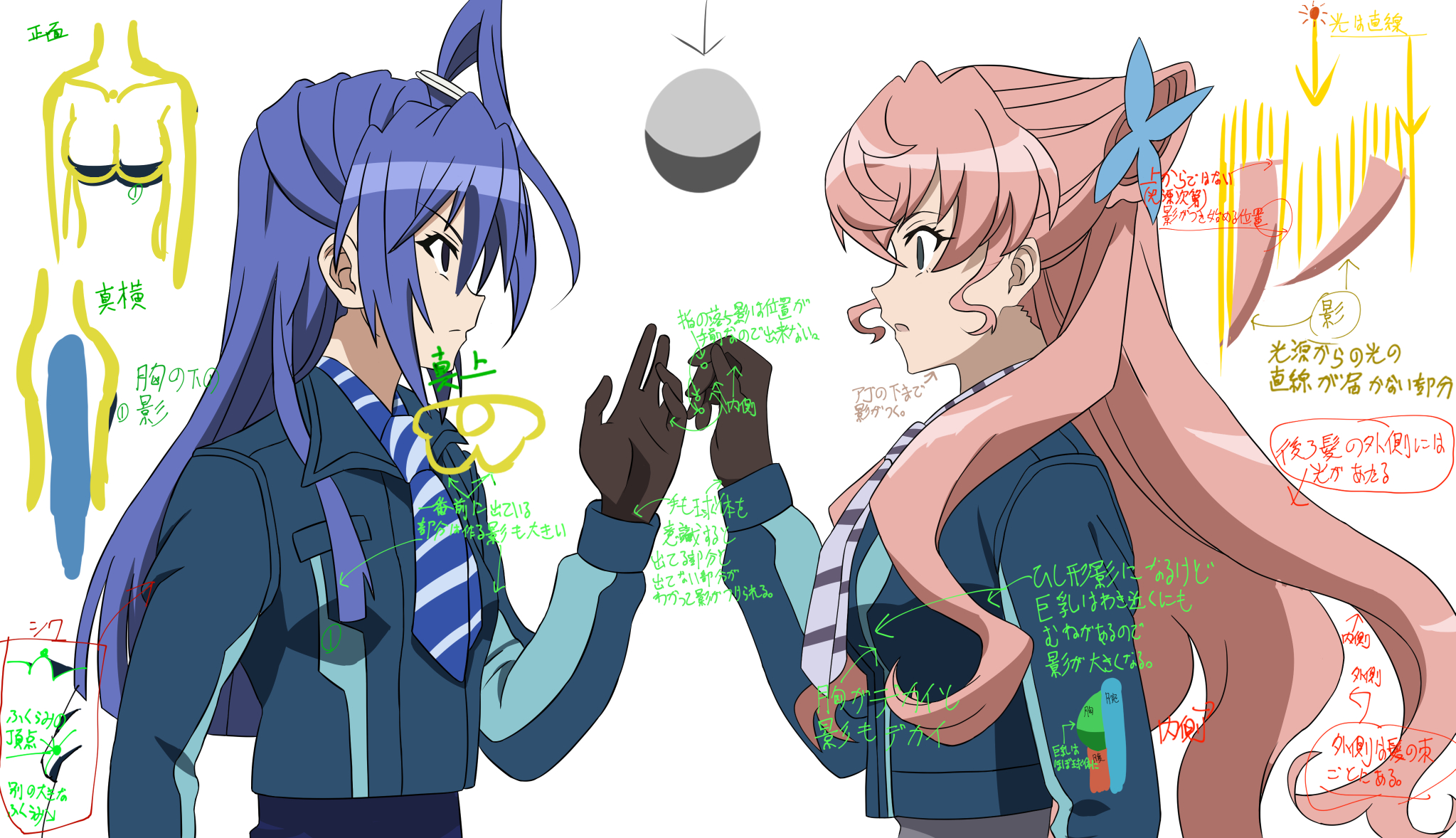 ファアル בטוויטר 今日のお絵かき トレース マリアの服を塗って考察してとりあえず終わりかな 目塗ってないけど影とシワが目的なので 胸の影が違いすぎてびっくりしたけど 巨乳だと出来る影も大きいし脇付近にも肉があるからそこまで影が伸びる 出っ張った壁