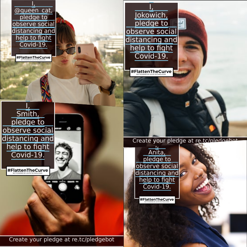 Cruis3_Control's tweet photo. @MoRuf88 Hi Mo, 

Have you taken the pledge to observe social distancing? Takes less than a minute to generate a pledge card to observe social distancing. 

https://t.co/pOOWUkjBAr

#FlattenTheCurve #Covid19Pledge #StaySafe https://t.co/8Qzo8AiFp2