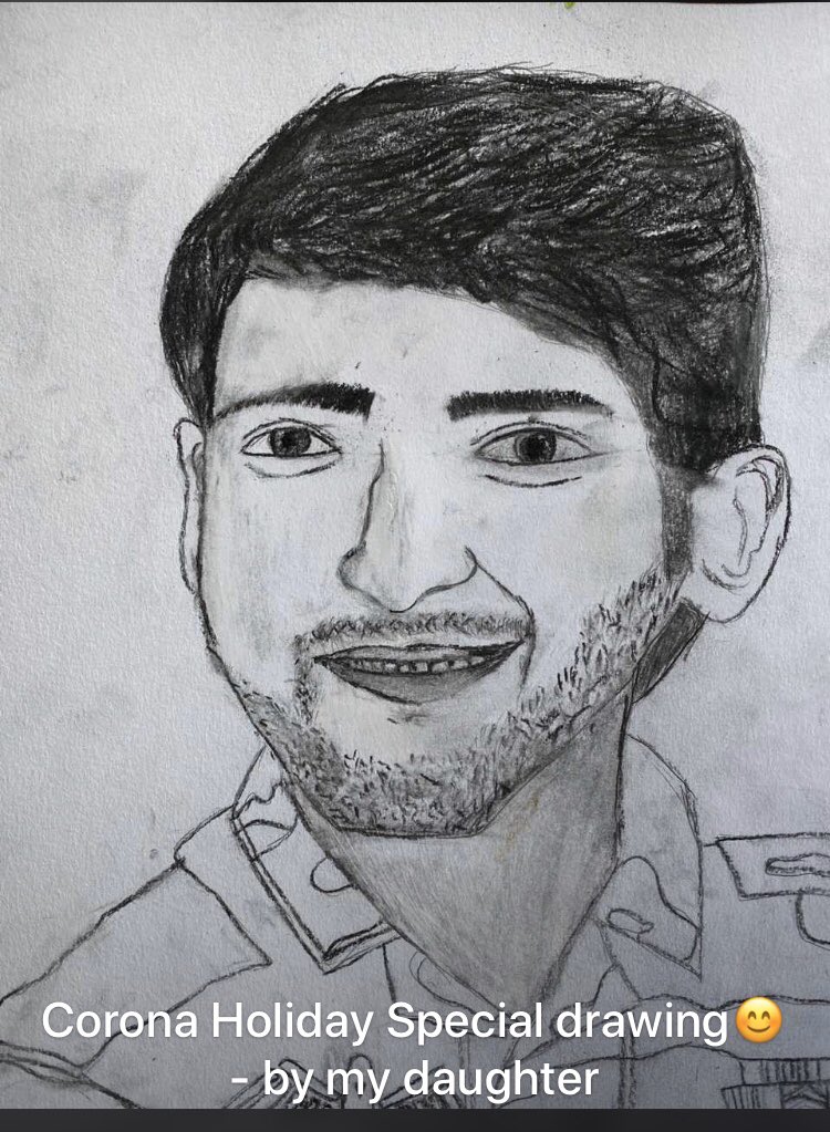 sadimbi's tweet photo. @urstrulyMahesh by my friend’s daughter https://t.co/ietnf6gt1w
