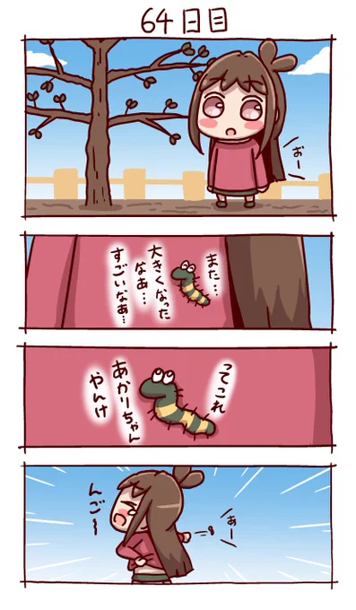 #100日後にりんごが実るあかりちゃん
64日目 