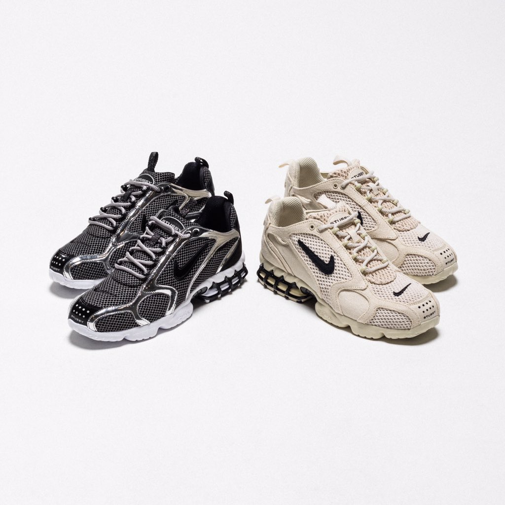 UNDEFEATED on Twitter: "Nike x Stussy Air Zoom Spiridon Cage 2, Fleece Crew, Fleece Pant, and LS Knit Top Available Friday 4/3 at https://t.co/rPhV7ZP2Fc https://t.co/szFljqdl1N" / Twitter