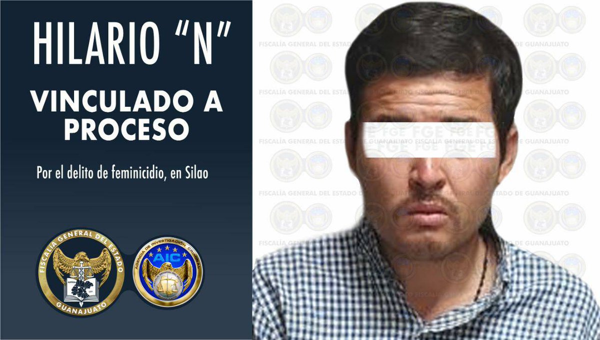 FGEGUANAJUATO's tweet photo. #FGEInforma Feminicida ha sido capturado por @AIC_Guanajuato y vinculado a proceso penal. El pasado 25 de marzo mató a una mujer de 67 años en la ciudad de Silao. https://t.co/DZ2MuE4cNL