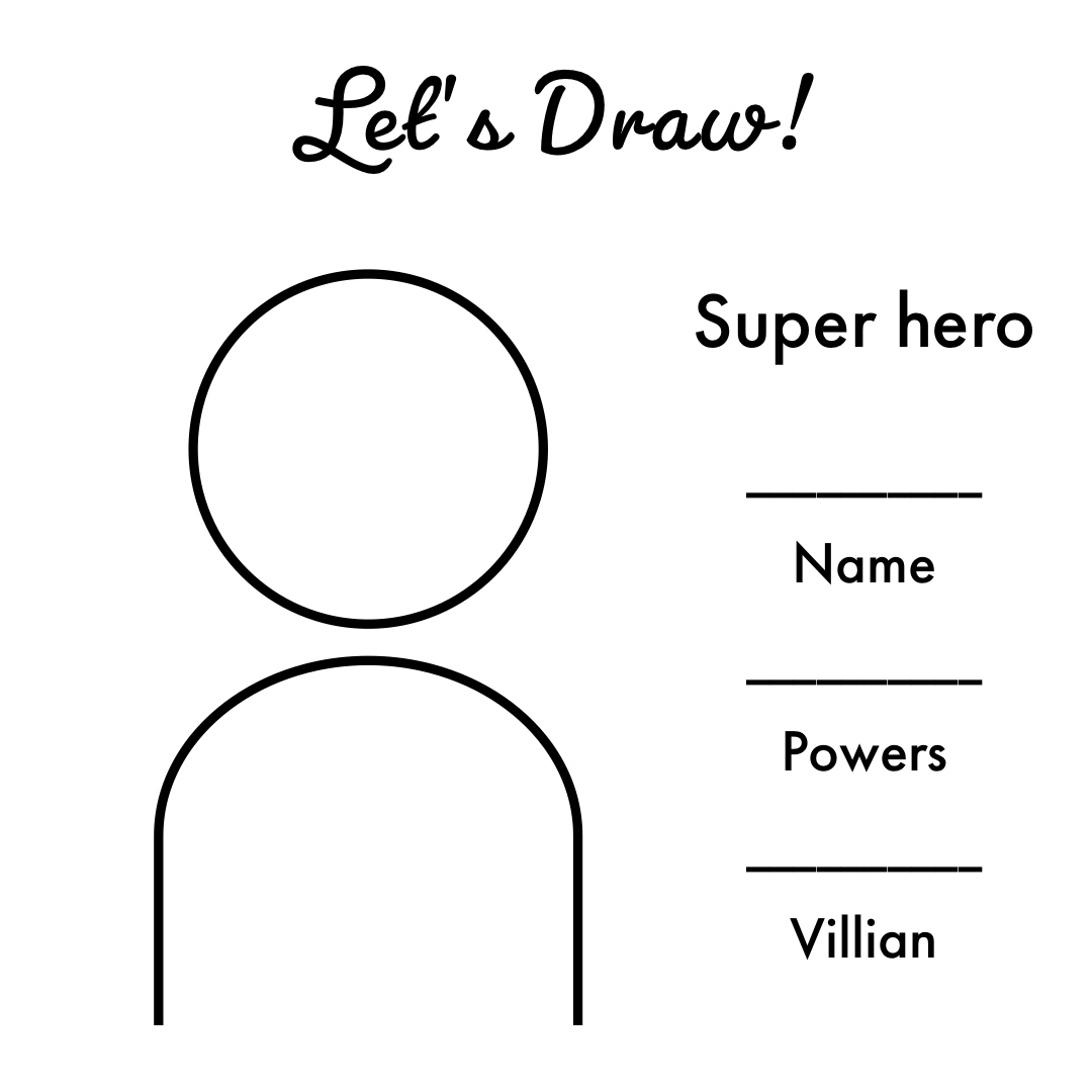 Let’s draw something today. Create a super hero and tell us all about him or her or it. Please post and tag us. We can’t wait to see you creations! #art #drawing #letsdraw #create #fun #superhero #letsdrawtogether #drawingforfun #sketch