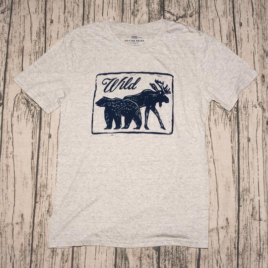 nofineprintcc's tweet photo. Be massive, be wild, keep wild company! The Wild Company Tee, available in 3 color options as a triblend tee or tank now in the No Fine Print Store. There is no fine print to adventure!! https://t.co/vnzzKvvCRh https://t.co/Sd12nPsarr