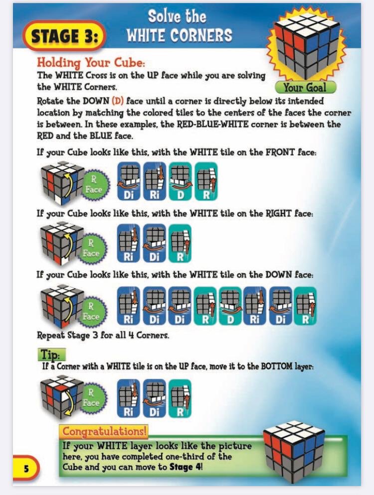 Rubik's Cube 3x3 Solution Guide