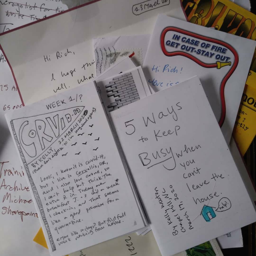 ObsoletePress's tweet photo. Getting real mail is good. Mail with #quaranzines is amazing. https://t.co/PY4MNVoMVo