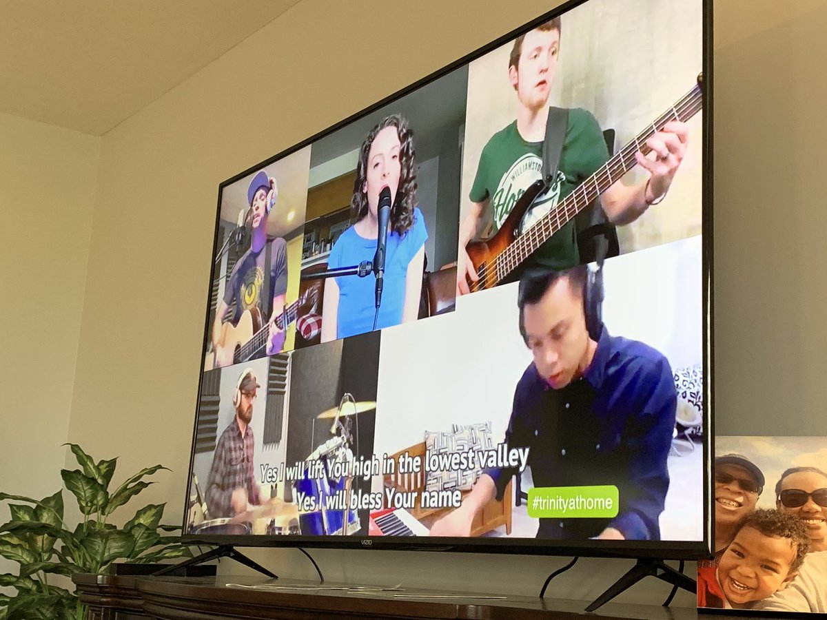 marlonibrown's tweet photo. Loving our @trinitywired online gatherings in this season! @marvinlwilliams #trinityathome https://t.co/9vtJYKZ2gG