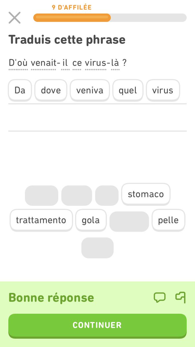 My Italian  lessons are spot on 