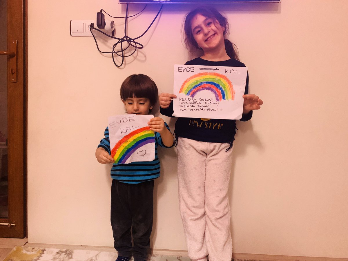 Güzel yarınlar için evde kal...