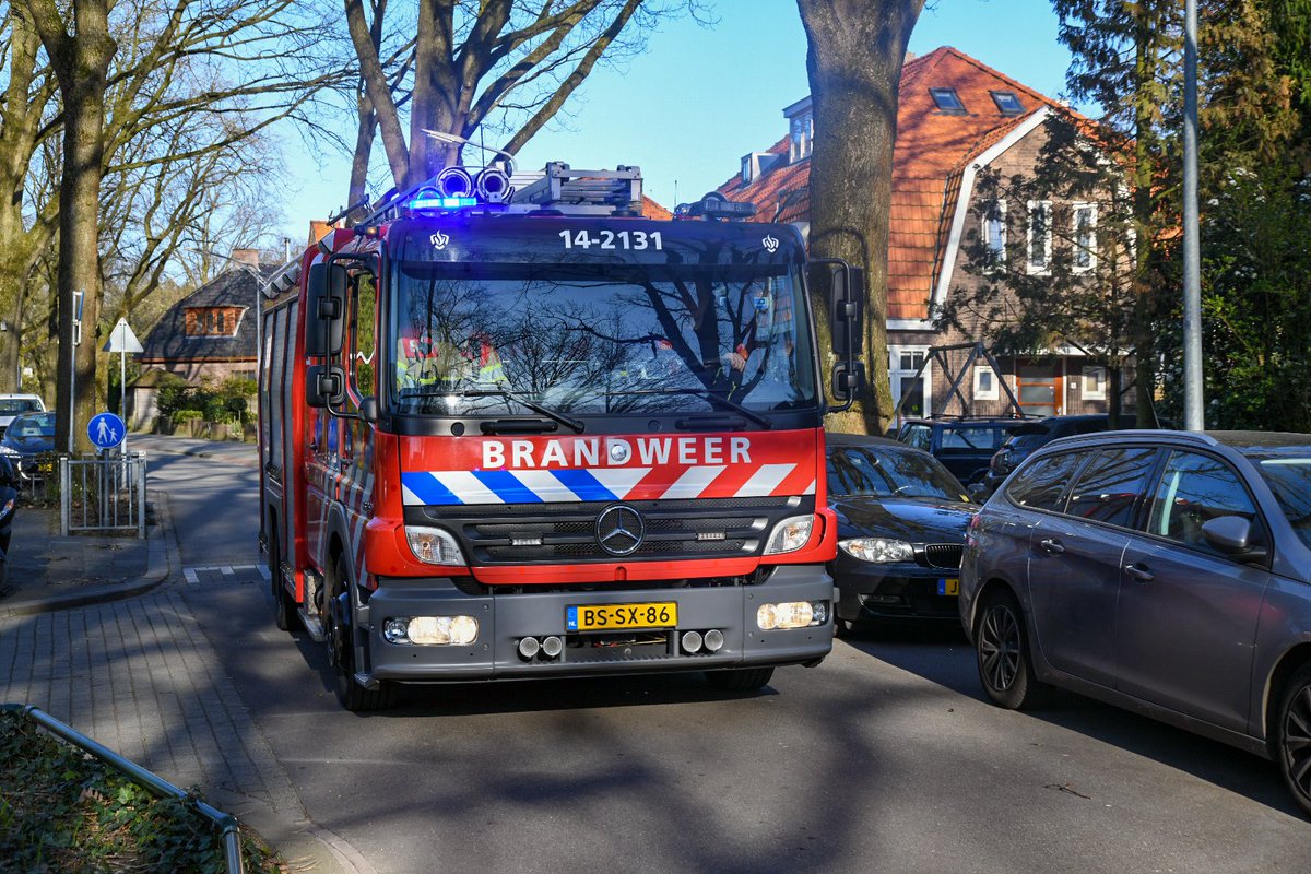 Melding brandweer Beetslaan Hilversum