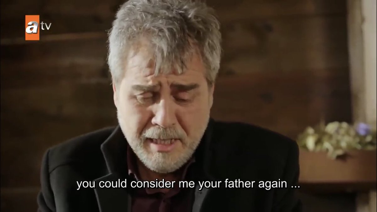 he’s so scared of losing her, but she hasn’t stopped referring to him as her father, nor does she want to know anything about her real father, at least for the moment. and whatever happens next, hazar is still her father, reyyan is his daughter and always will be PERIODT  #Hercai