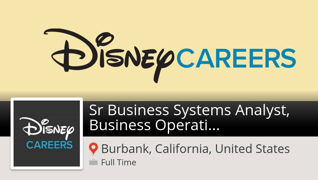 Disney_SarahT's tweet photo. New #job opening at #Disney in #Burbank! Sr #Business Systems #Analyst, #Business Operations https://t.co/um2Rr9pwd6 #DisneyJobs https://t.co/Q8H4Tvw8Kk