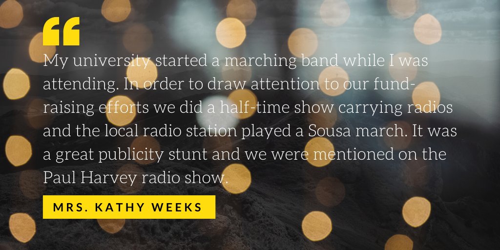 When asked what their favorite memory of being in music was, this is what Mrs. Weeks had to say! #MusicInOurSchoolsMonth <a href="/NAfME/">nafme</a>