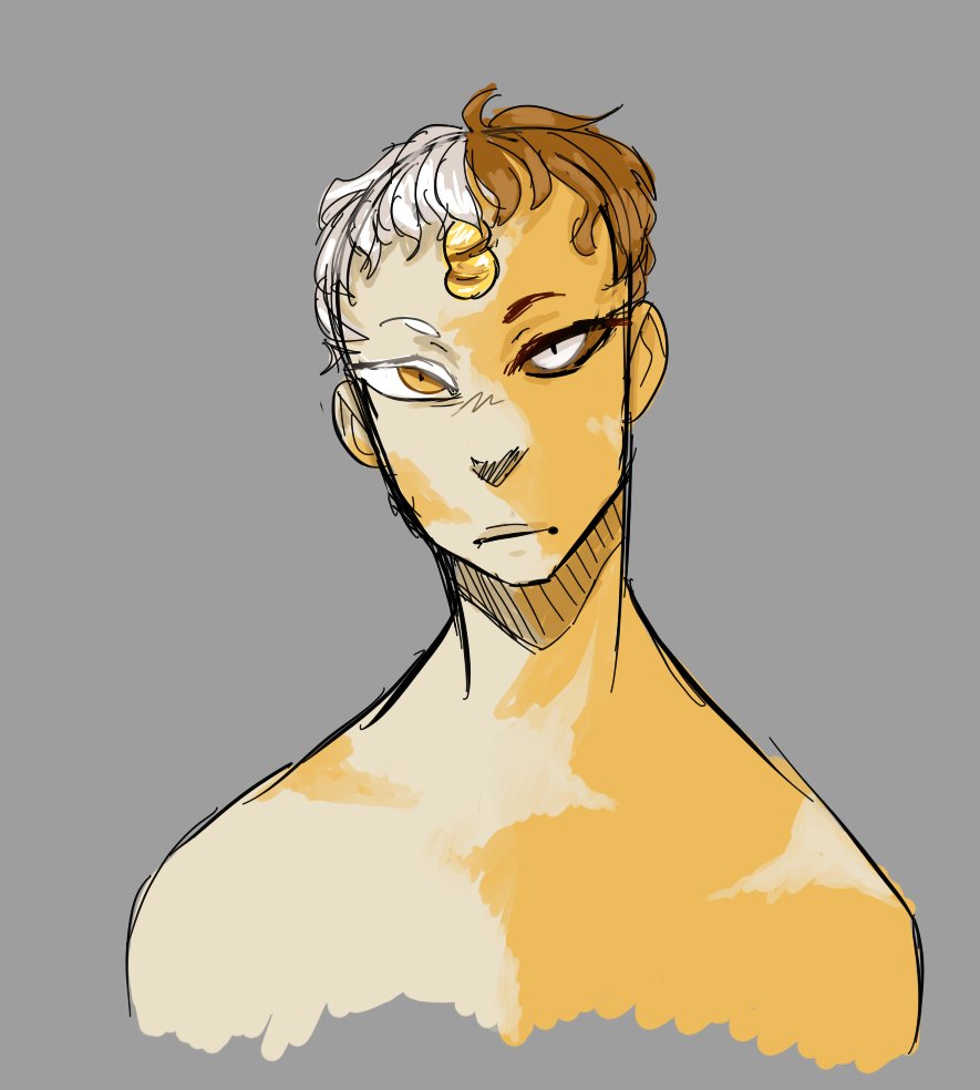 Lydia_Squid's tweet photo. Ringed Pearl, Wanted to see what he would look like if i mashed up his to designs into a sort of self-fusion.

#BustShot #MyOc #MyArt #FanGem #FanPearl https://t.co/A99G2M6uVT