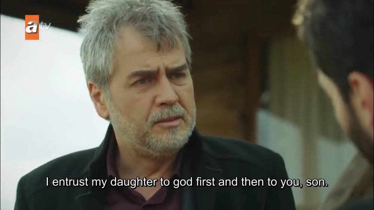 remember in episode 4 when hazar entrusted reyyan to miran, althoug he hated him, so she wouldn’t die, and now he’s out here calling miran his son and entrusting her to him so he can be there for her and take care of her?? WE’VE COME SO FAR  #Hercai