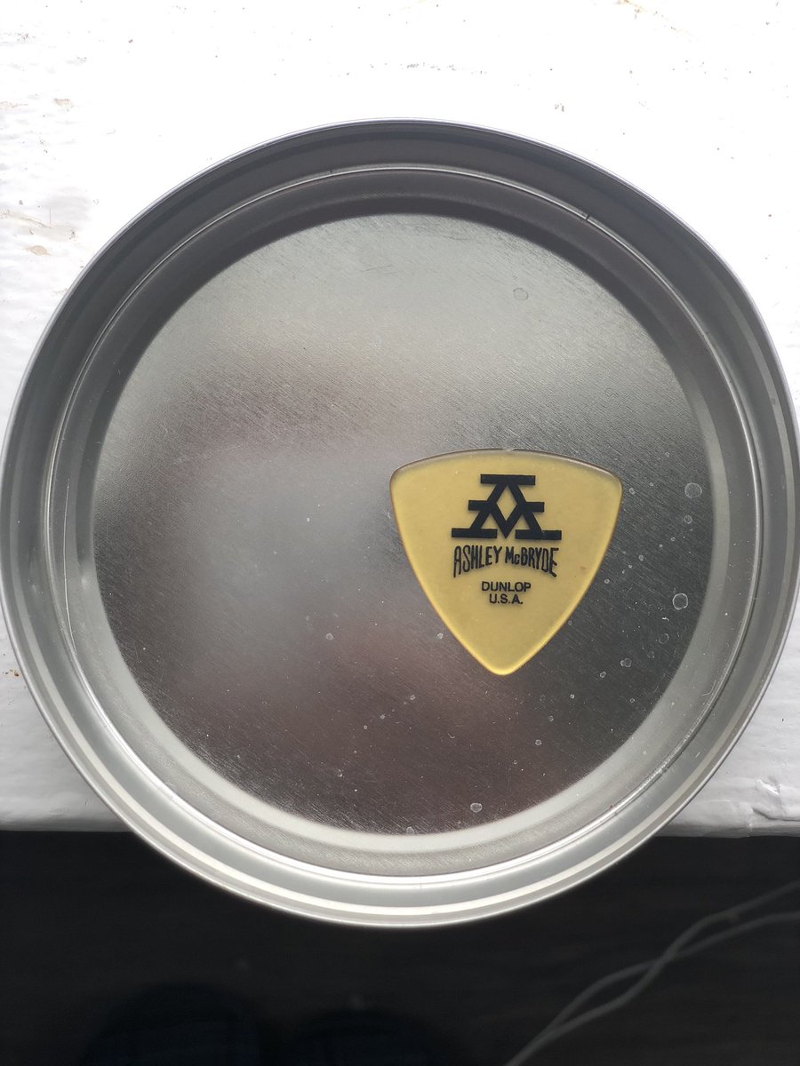landonscot's tweet image. I needed this today. I was afraid of moving &amp;amp; never finding the guitar pick from @AshleyMcBryde 

Happy to report I found it today, at least something is right in the world again. 

#SundayMorning #StayAtHomeAndStaySafe