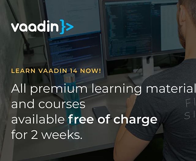 tamhanna's tweet image. #vaadin is a strange but cool #javawebframework which lets you create #webapps without #learningcss, #html or #JavaScript. They recently sent me a press release advertising that their courses and even the #certificationtest currently is free at…

📸 instagram.com/p/B-UyD6wDNlQ/