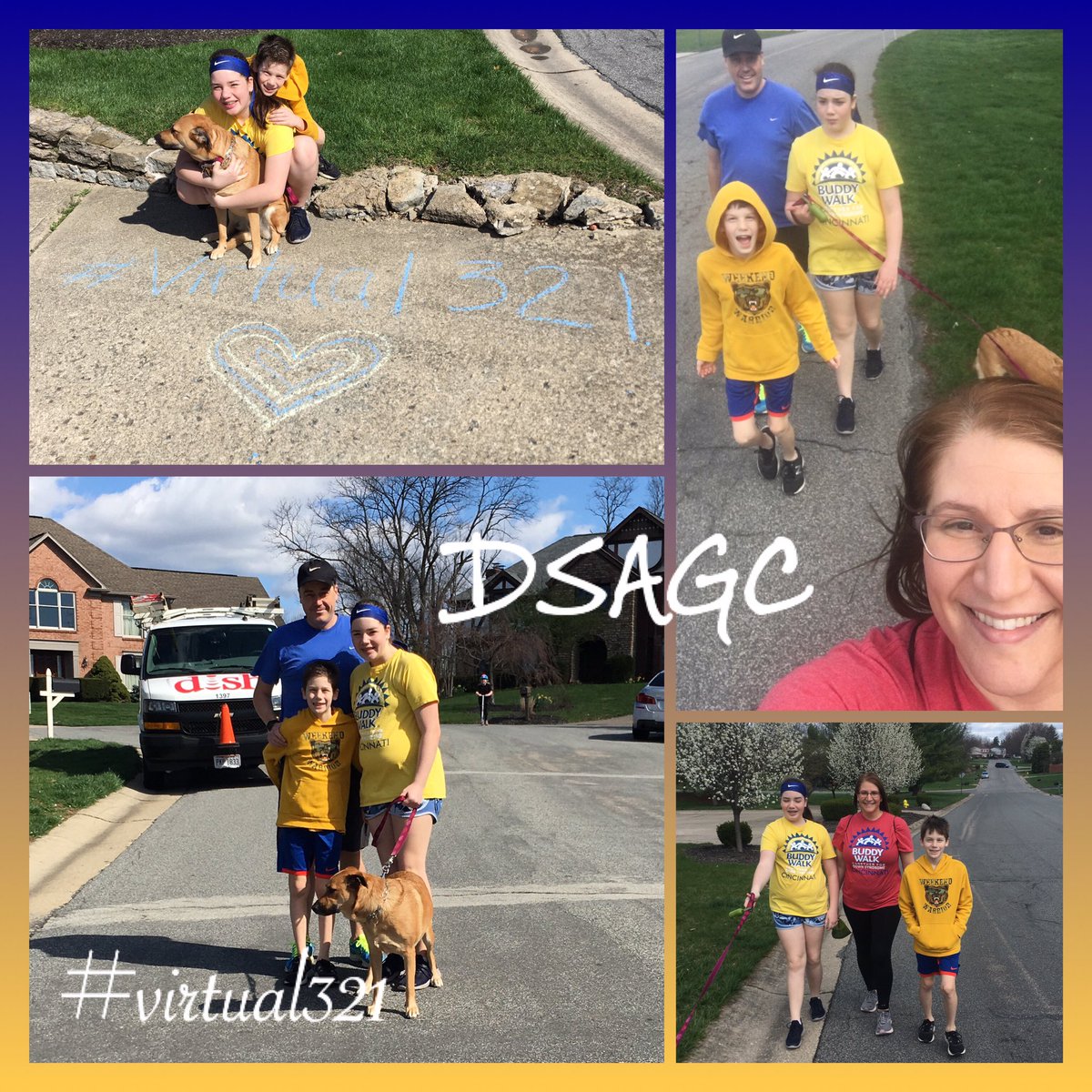 JulieHortonPT's tweet photo. We had a great time participating in our #virtual321 (3.21 miles) in honor of World Down Syndrome Day and in support of @DSAGC #WEGotThis #InThisTogetherOhio #socialdistance5K #proudsponsor https://t.co/9G0XtHLaNi