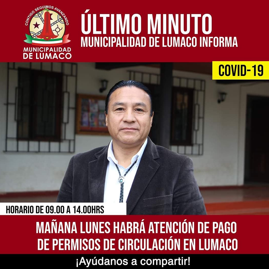 Atención comuna de Lumaco