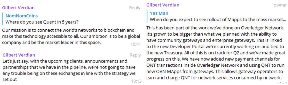 13/ So much to look forward to and in the pipeline from the announcements of new partners, listing on new exchanges, Launch of Overledger Network and Community Treasury and more. Make sure to see the attached images below of a sneak peak at what's been working on.