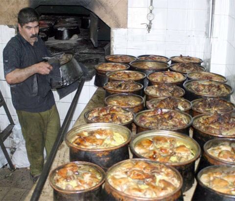 Qedra قدرة is a Palestinian dish especially in the city of Hebron. Made up from rice and chicken with special spices and cooked with the pot inside the oven
