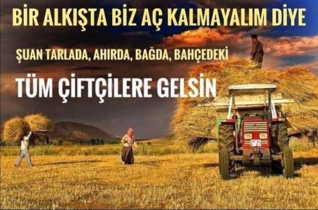 #EvdeKalSebzeYe
#SeninİçinTarladayım
#DevletimizYanımızda Çiftçiler olarak bizler siz tüketiciler için sağlıklı ürün üretiyoruz
Sizde ülkenin selameti için
#EvdeKal
<a href="/irfandonat/">Tarım Editörü</a> <a href="/KurtogluKagan/">Ramazan Kurtoğlu</a> 
<a href="/fatihportakal/">fatih portakal</a>
<a href="/cemseymen/">Cem Seymen</a> 
<a href="/KucukkayaIsmail/">Ismail Kucukkaya</a> 
<a href="/atayuslu/">Atay USLU 🇹🇷</a>