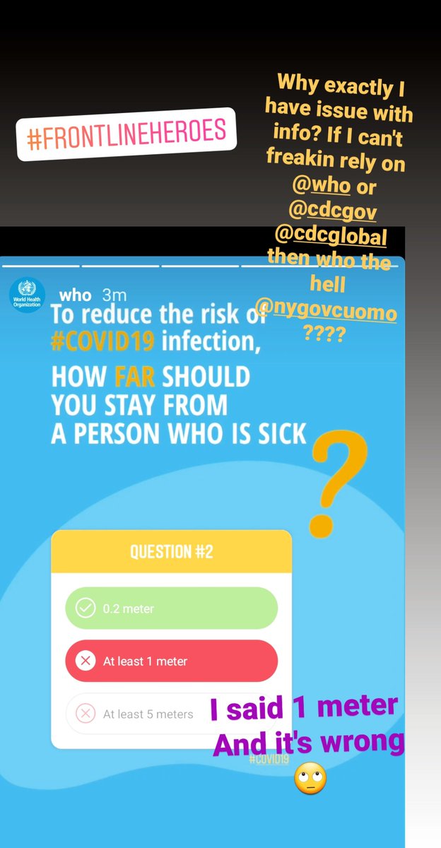 anisha324's tweet photo. This is me going out of my character. Usually I don't post controversy or anything not positive. This is concerning me. When @WHO @CDCgov @CDCemergency is conflicting info then who can be a reliable source for public? @NYGovCuomo @aarc_tweets #FrontLineHeroes #proudRT https://t.co/PT1odWbsMe