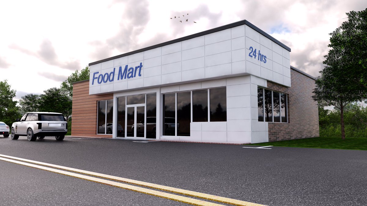 How does a change in material, applied to the same building, affect how you feel about the way it looks? Is it bolder, warmer, cleaner? Which do you like best?