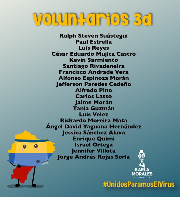 Ellos son los voluntarios que han puesto su esfuerzo y equipos para que las mascarillas hechas con acetato lleguen a 330 médicos en Hospitales de Guayaquil, Milagro, Salinas.

Ellos también son héroes