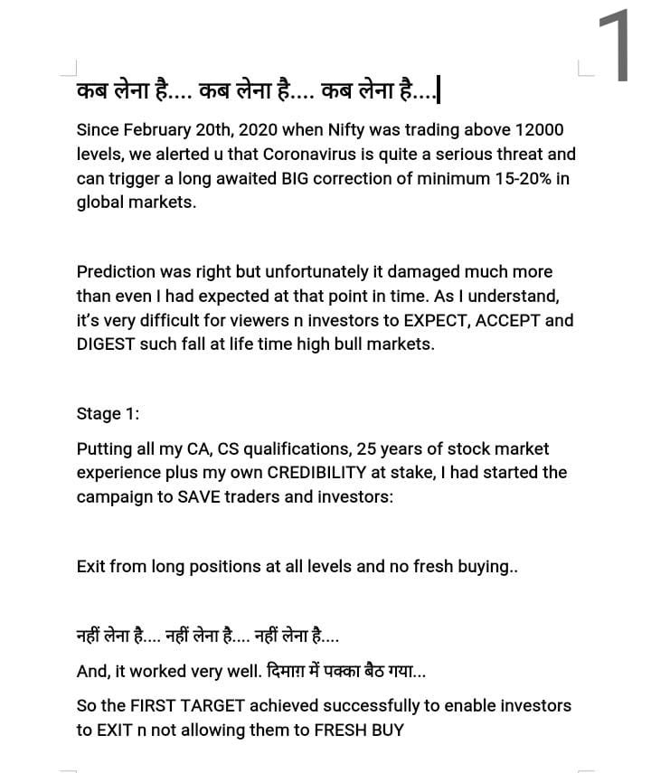 AnilSinghvi_'s tweet image. My thoughts on current market scenario and answer to the most asked question:

कब लेना है.... कब लेना है.... कब लेना है....

It’s bit longer 4 pages read but I hardly write so pls bear with me. 

Happy Investing 😊🤗🙏