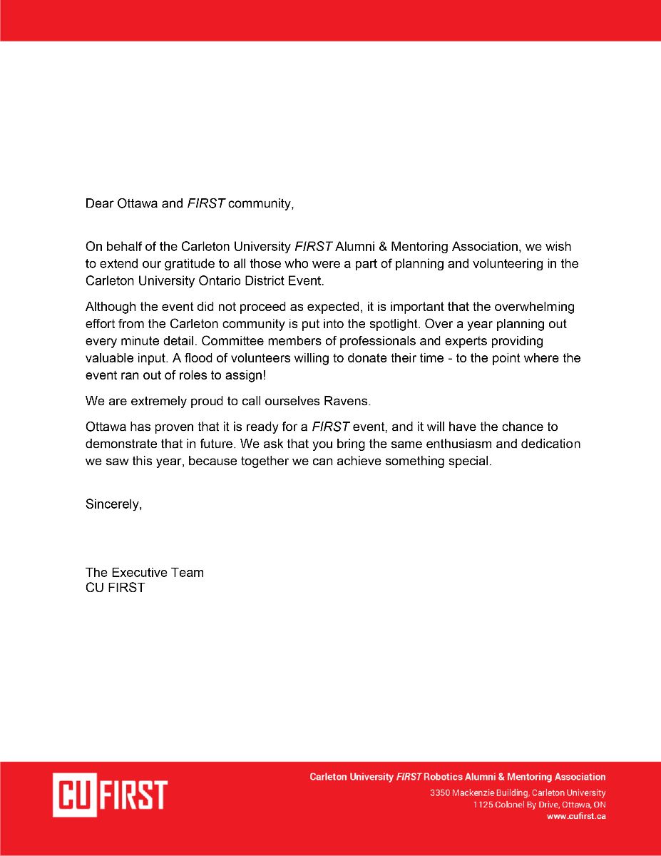 CU FIRST Statement - Carleton University Ontario District Event - mailchi.mp/f0a571959421/c…